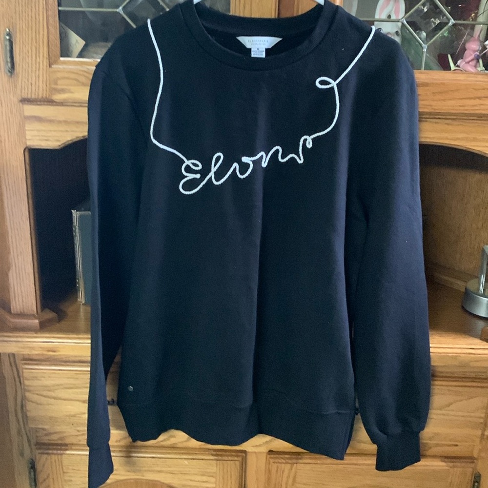 Eleven Paris black like NWOT condition size medium perfect embroidery